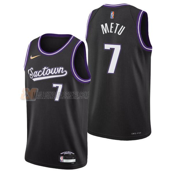 maillot chimezie metu sacramento kings de 7 homme noir city edition 2022