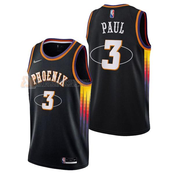 maillot chris paul phoenix suns de 3 homme noir mixtape edition 2022