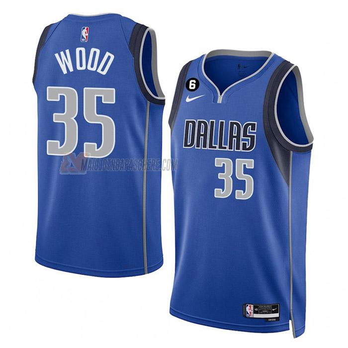 maillot christian wood dallas mavericks de 35 homme bleu icon edition 2023