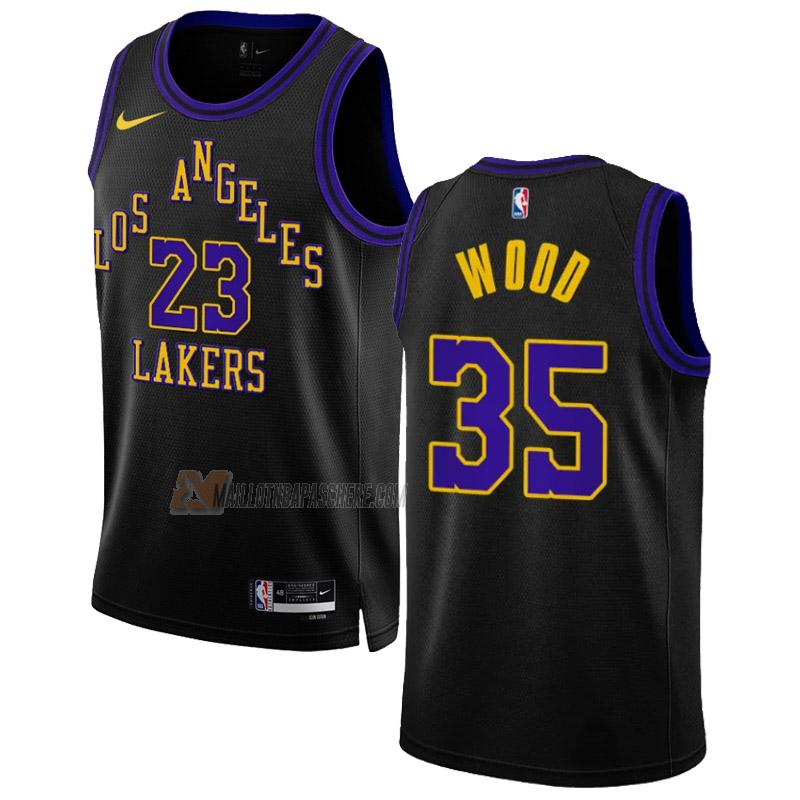 maillot christian wood los angeles lakers de 35 homme noir city edition 2023-24