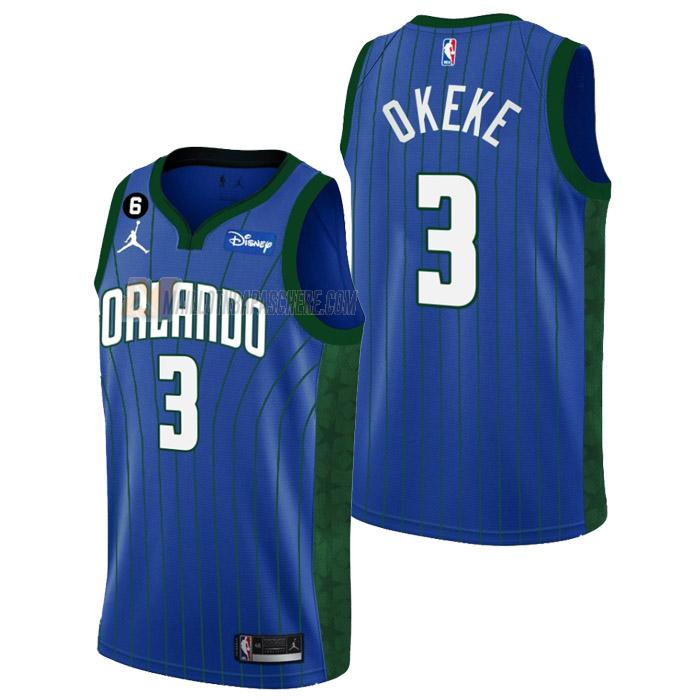 maillot chuma okeke orlando magic de 3 homme vert statement edition 2023