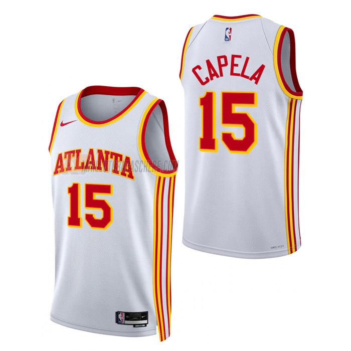 maillot clint capela atlanta hawks de 15 homme blanc association edition 2023