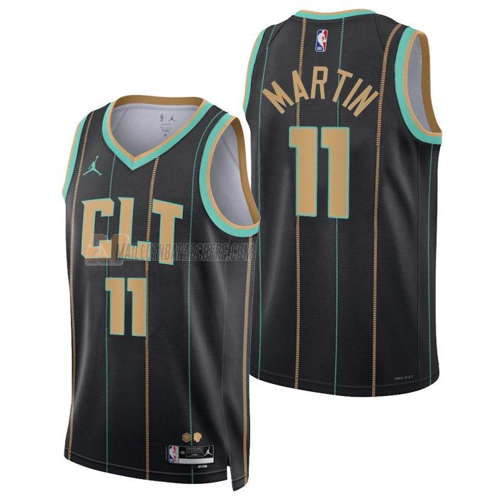 maillot cody martin charlotte hornets de 11 homme noir city edition 2023