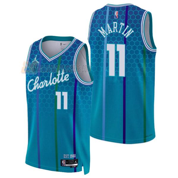 maillot cody martin charlotte hornets de 11 homme vert city edition 2022