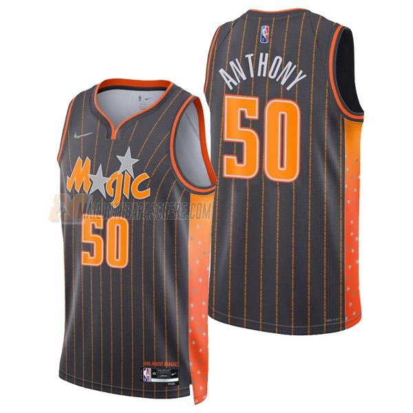 maillot cole anthony orlando magic de 50 homme noir city edition 2022