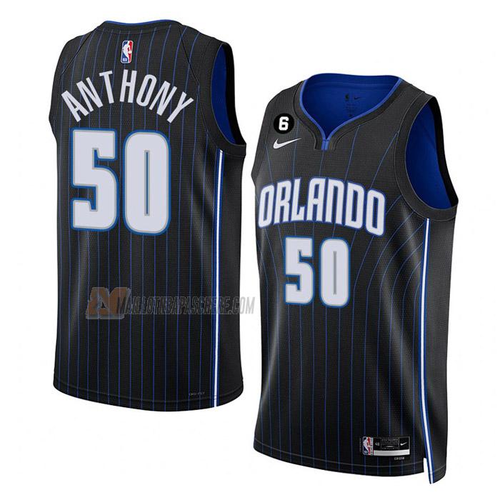 maillot cole anthony orlando magic de 50 homme noir icon edition 2023