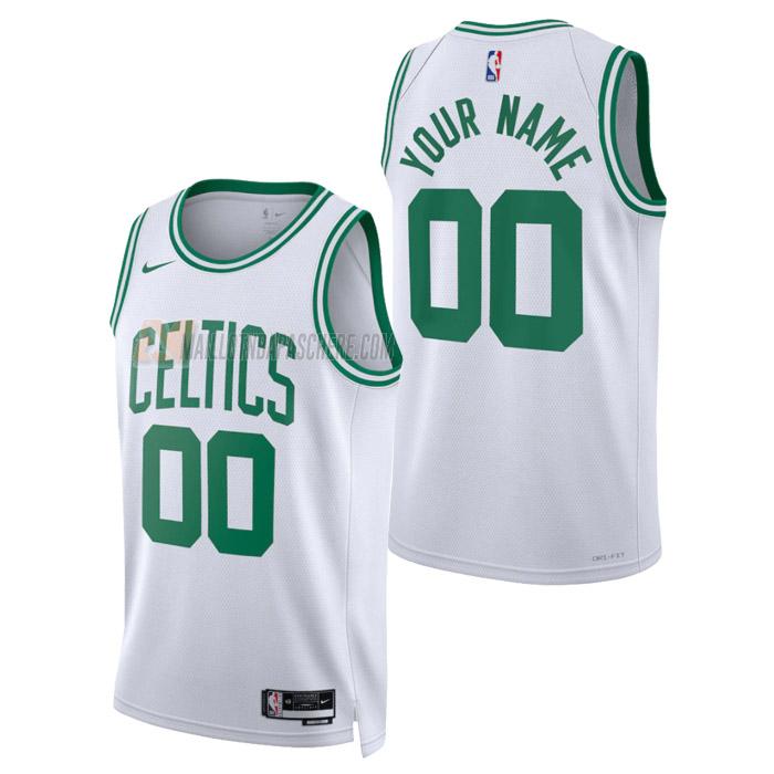 maillot custom boston celtics de homme blanc association edition 2023