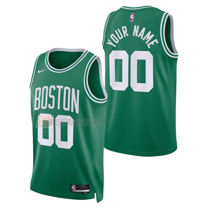 maillot custom boston celtics de homme vert icon edition 2023