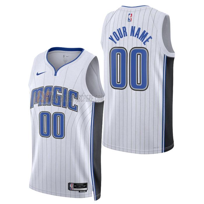 maillot custom orlando magic de homme blanc association edition 2023