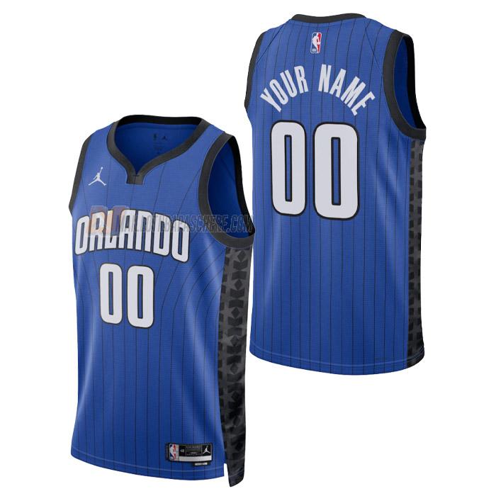 maillot custom orlando magic de homme bleu statement edition 2023