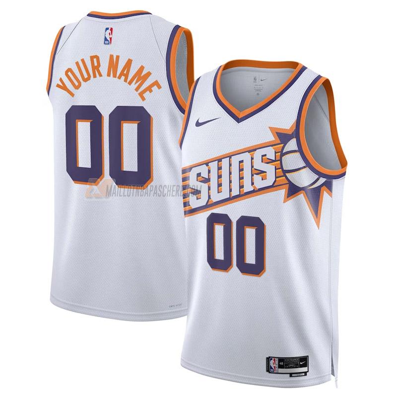 maillot custom phoenix suns de homme blanc association edition 2023-24