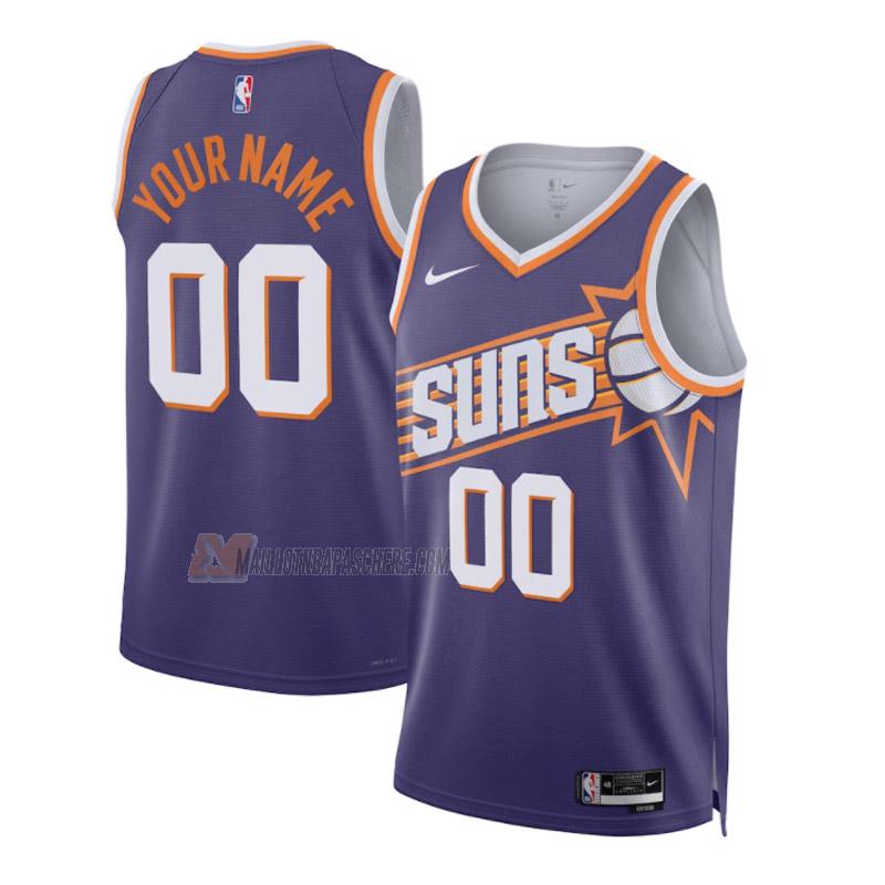 maillot custom phoenix suns de homme violet icon edition 2023-24