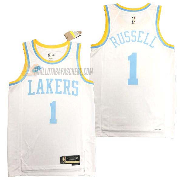 maillot d'angelo russell los angeles lakers de 1 homme blanc classic edition 2023