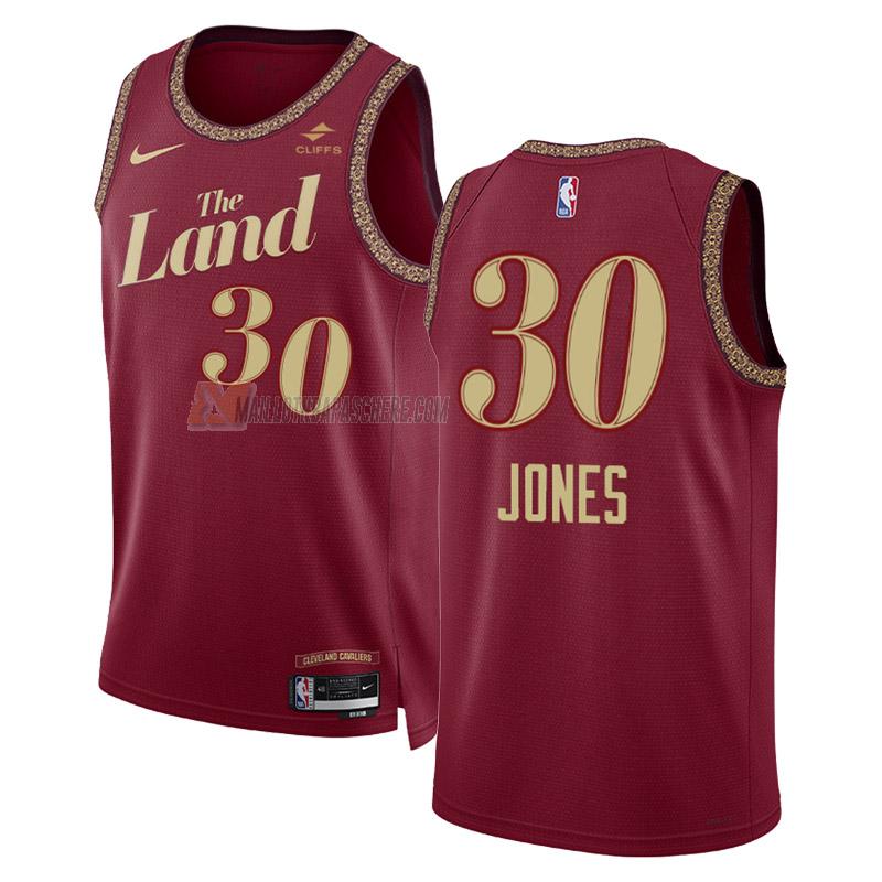 maillot damian jones cleveland cavaliers de 30 homme noir city edition 2023-24