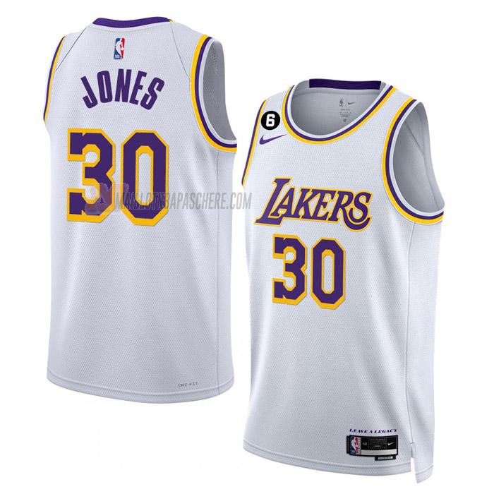 maillot damian jones los angeles lakers de 30 homme blanc association edition 2023