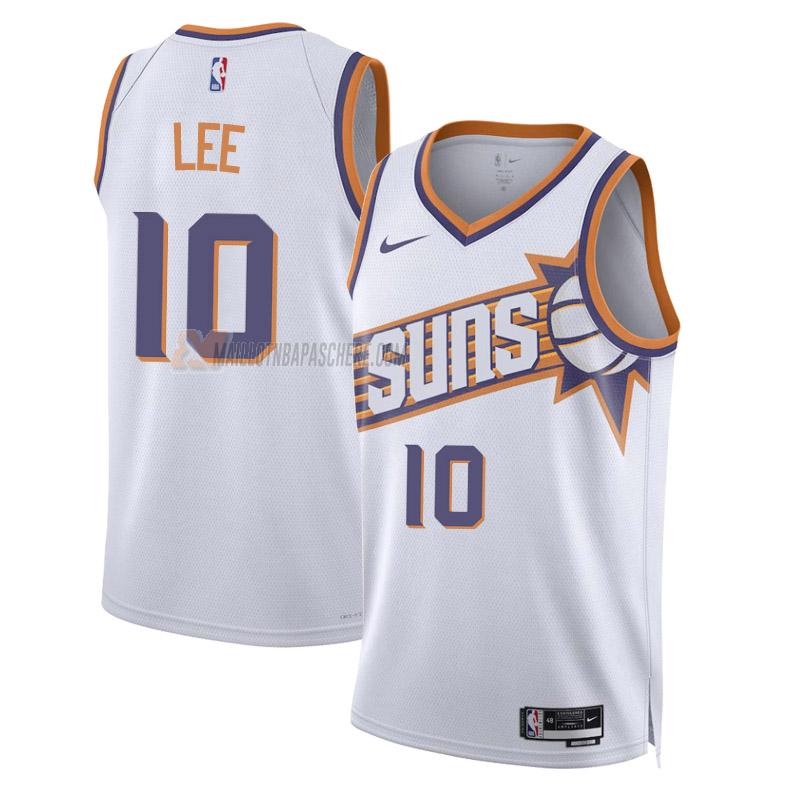 maillot damion lee phoenix suns de 10 homme blanc association edition 2023-24