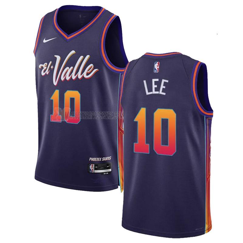 maillot damion lee phoenix suns de 10 homme violet city edition 2023-24