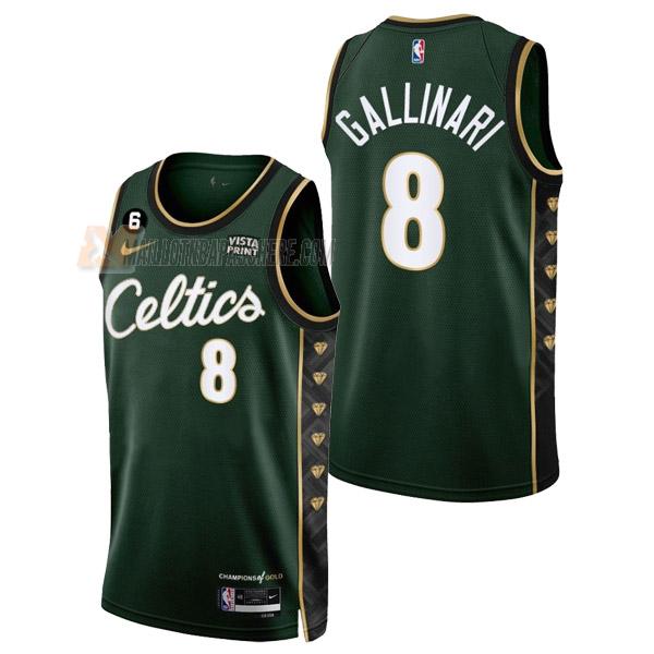 maillot danilo gallinari boston celtics de 8 homme vert city edition 2023