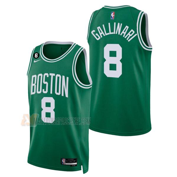 maillot danilo gallinari boston celtics de 8 homme vert icon edition 2023