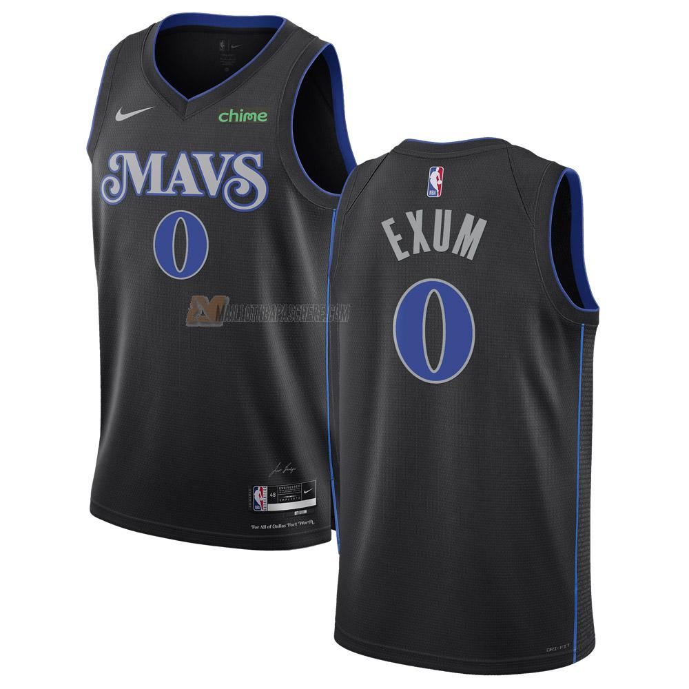 maillot dante exum dallas mavericks de 0 homme noir city edition 2023-24