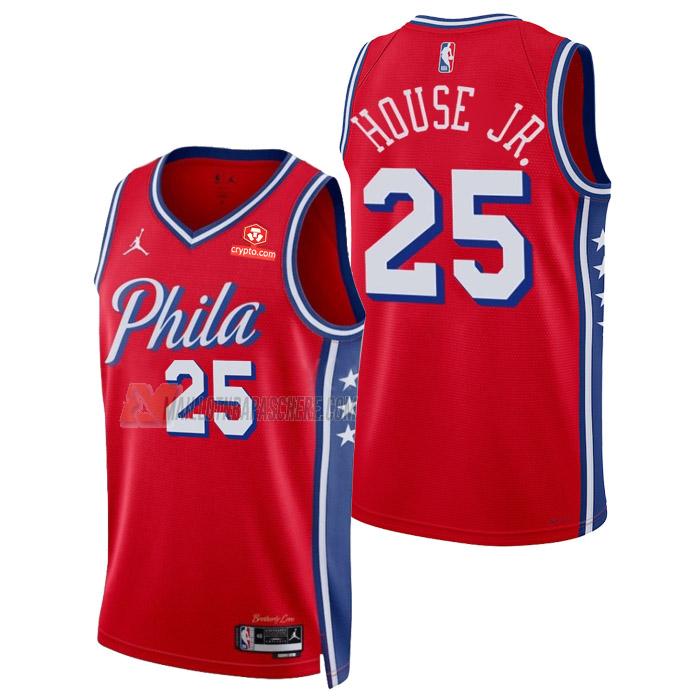 maillot danuel house jr philadelphia 76ers de 25 homme rouge statement edition 2023