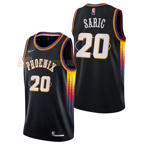 maillot dario saric phoenix suns de 20 homme noir mixtape edition 2022