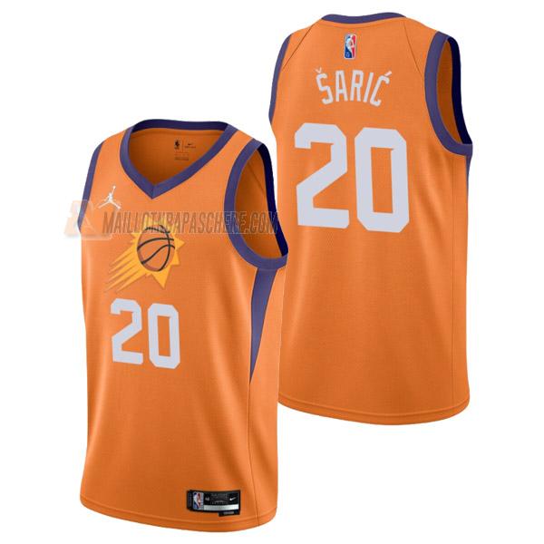 maillot dario saric phoenix suns de 20 homme orange statement edition 2022