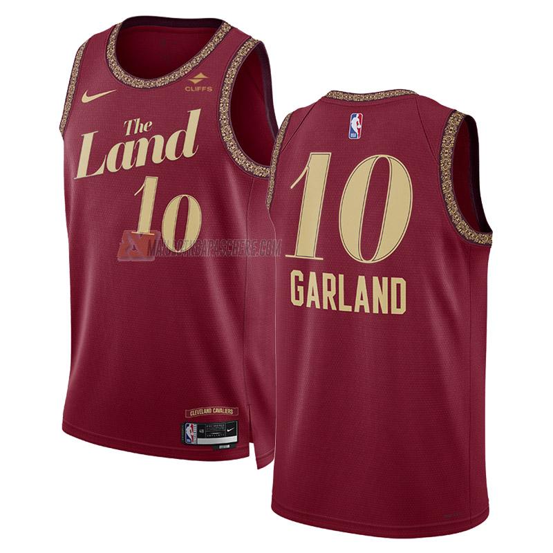 maillot darius garland cleveland cavaliers de 10 homme noir city edition 2023-24