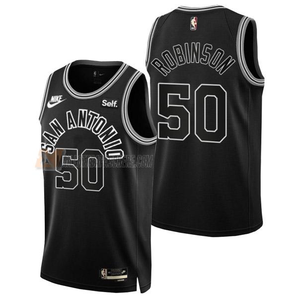 maillot david robinson san antonio spurs de 50 homme noir classic edition 2023