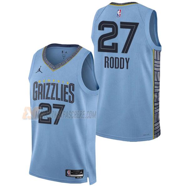 maillot david roddy memphis grizzlies de 27 homme bleu statement edition 2023