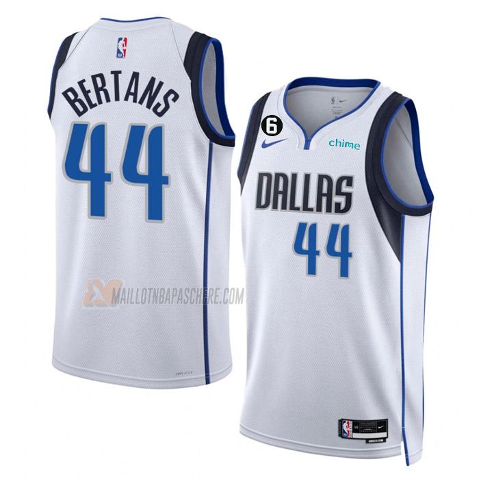 maillot davis bertans dallas mavericks de 44 homme blanc association edition 2023