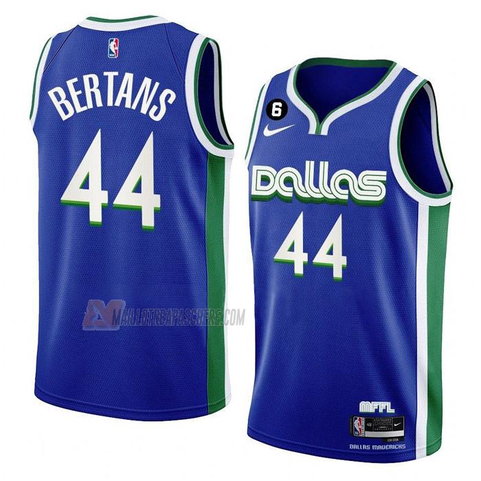 maillot davis bertans dallas mavericks de 44 homme bleu city edition 2023