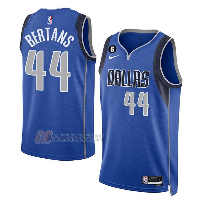 maillot davis bertans dallas mavericks de 44 homme bleu icon edition 2023