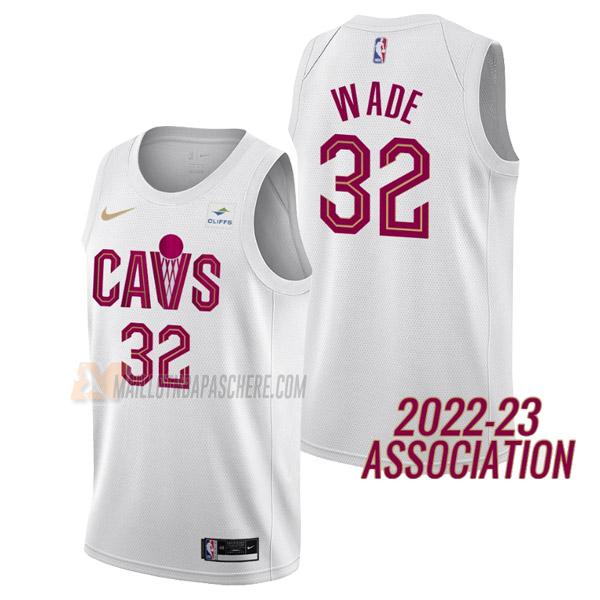 maillot dean wade cleveland cavaliers de 32 homme blanc association edition 2023