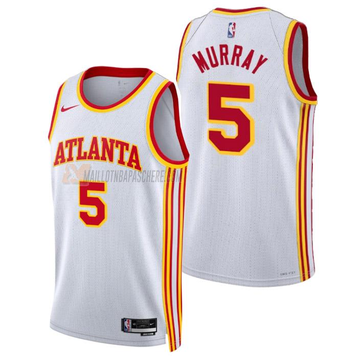 maillot dejounte murray atlanta hawks de 5 homme blanc association edition 2023