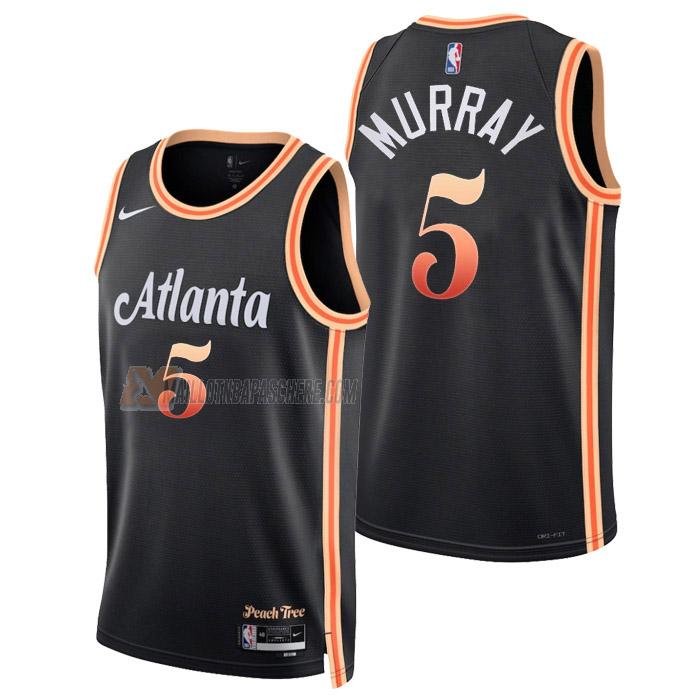 maillot dejounte murray atlanta hawks de 5 homme noir city edition 2023