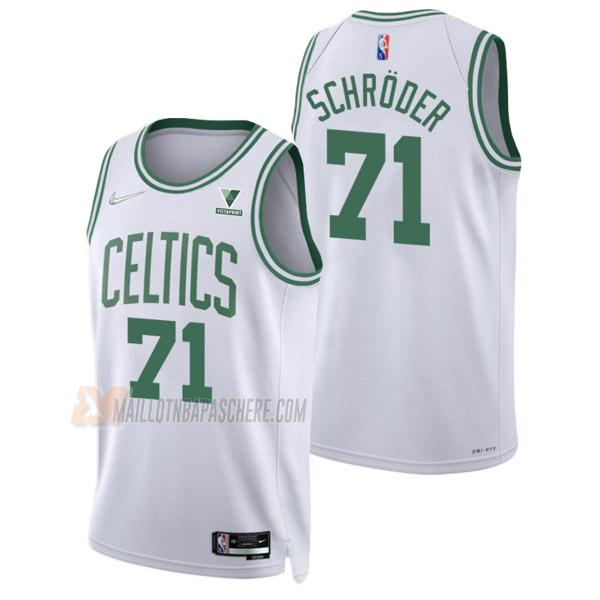 maillot dennis schroder boston celtics de 71 homme blanc association edition 2022