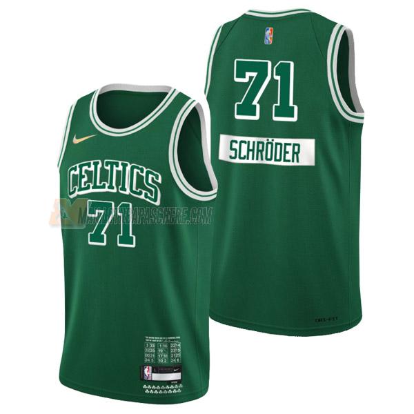 maillot dennis schroder boston celtics de 71 homme vert city edition 2022