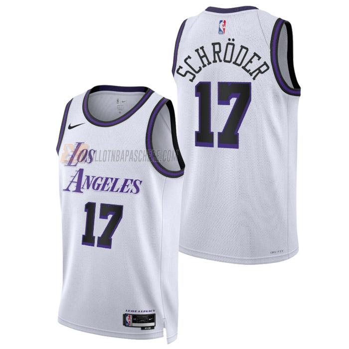 maillot dennis schroder los angeles lakers de 17 homme blanc city edition 2023