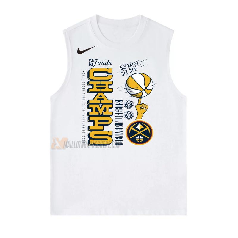 maillot denver nuggets de 23621a1 homme blanc nba champs 2022-23