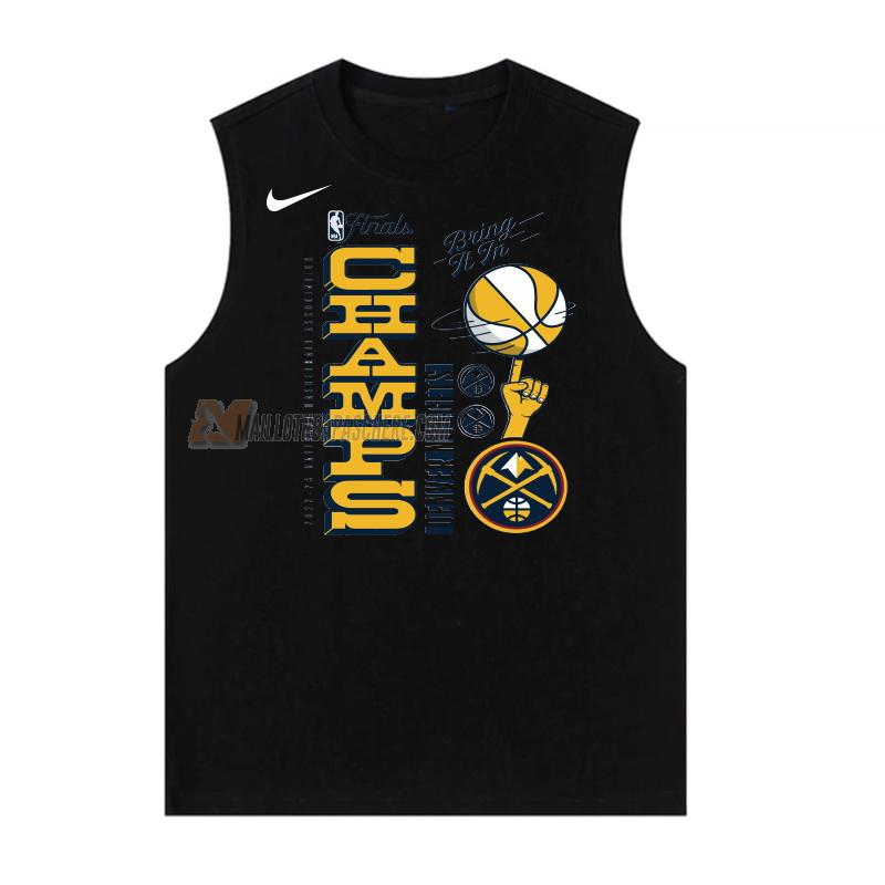 maillot denver nuggets de 23621a1 homme noir nba champs 2022-23