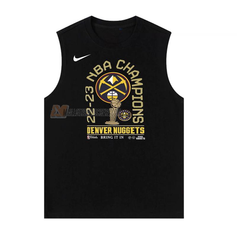 maillot denver nuggets de homme noir nba champions 2022-23