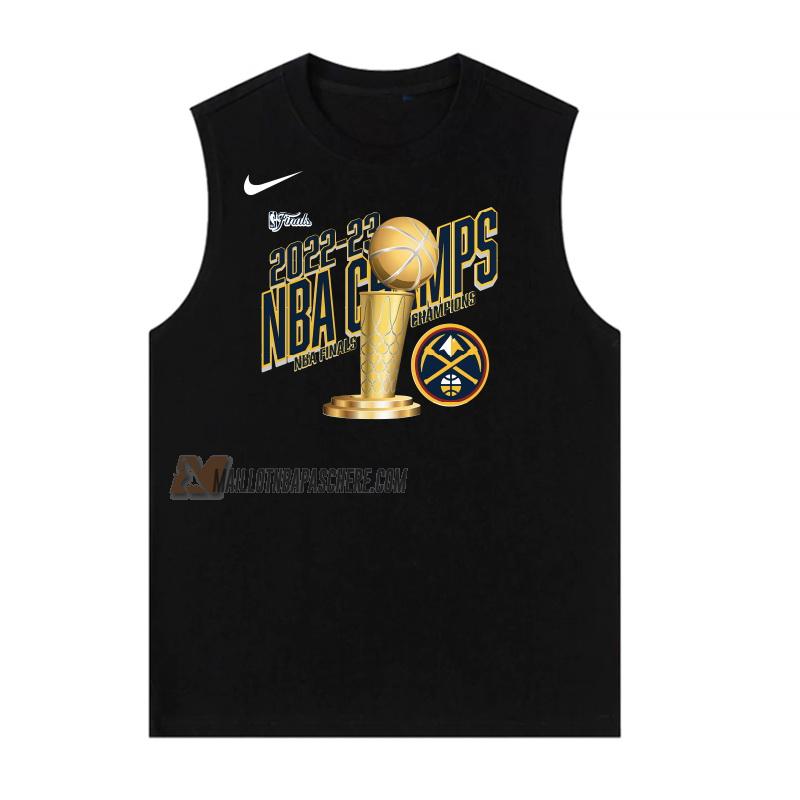 maillot denver nuggets de homme noir nba champs 2022-23