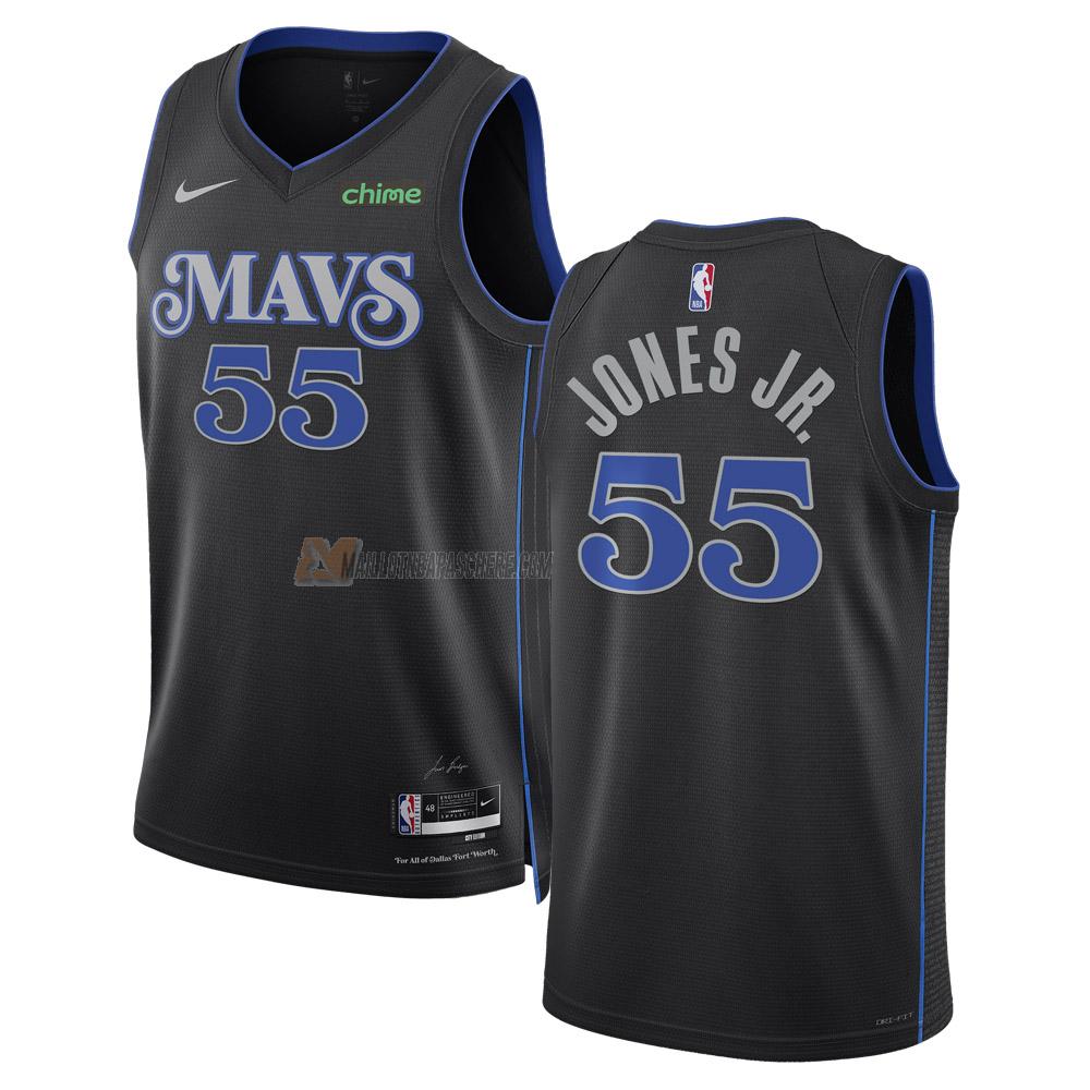 maillot derrick jones jr dallas mavericks de 55 homme noir city edition 2023-24