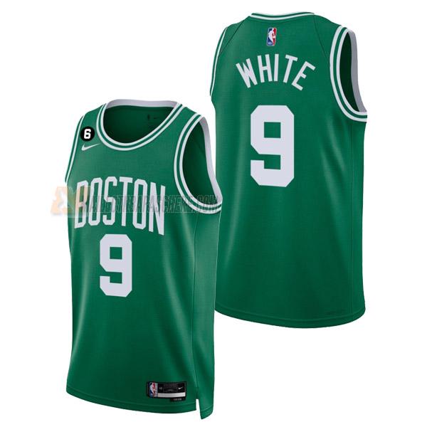 maillot derrick white boston celtics de 9 homme vert icon edition 2023