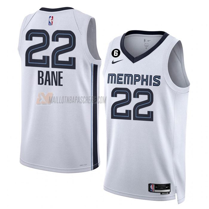 maillot desmond bane memphis grizzlies de 22 homme blanc association edition 2023