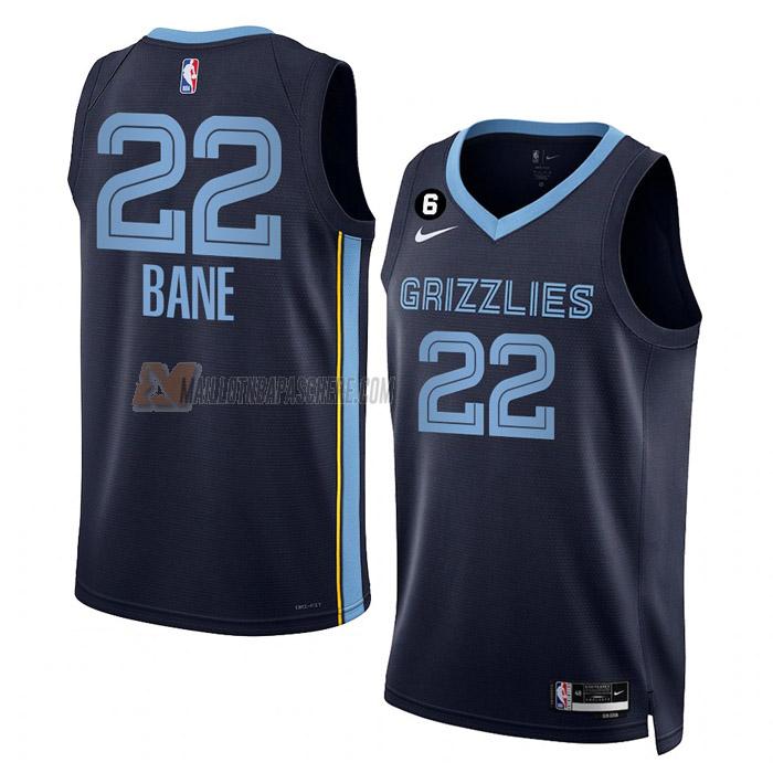 maillot desmond bane memphis grizzlies de 22 homme bleu marine icon edition 2023