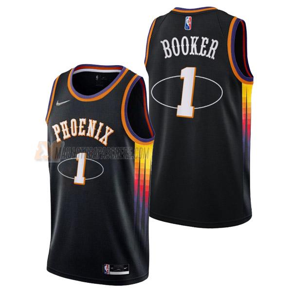 maillot devin booker phoenix suns de 1 homme noir mixtape edition 2022