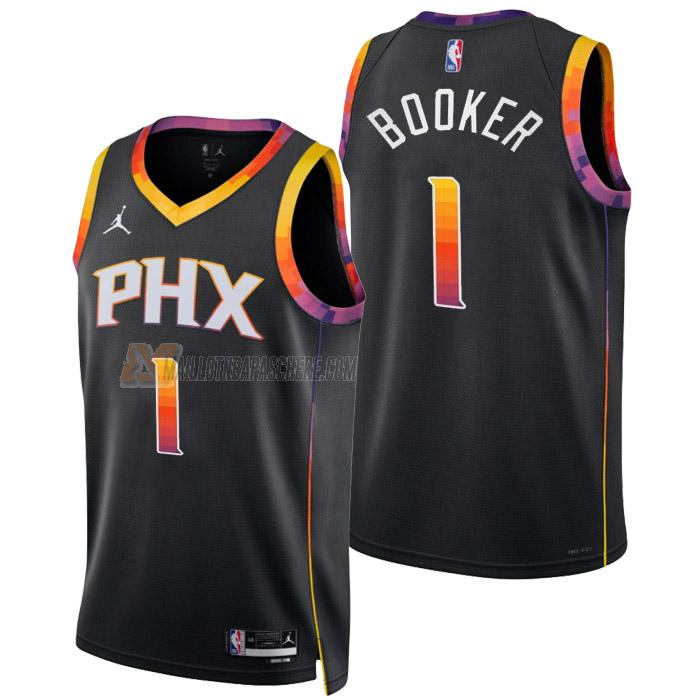 maillot devin booker phoenix suns de 1 homme noir statement edition 2023