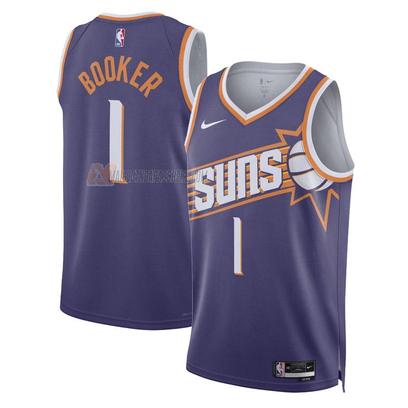 maillot devin booker phoenix suns de 1 homme violet icon edition 2023-24